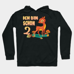 Rehkitz Bambini Kinder 2. Geburtstag Geschenk Hoodie